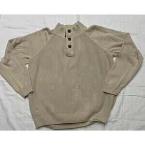Weatherproof Vintage Men’s Crew Neck Sweater Size L Long Sleeve Color Brown